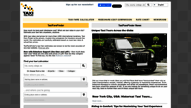 What Taxifarefinder.com website looks like in 2024 