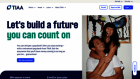 What Tiaa-cref.org website looks like in 2024 