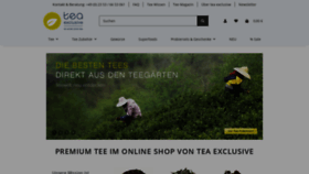 What Tea-exclusive.de website looks like in 2024 