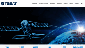 What Tesat.de website looks like in 2024 