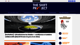 What Theshiftproject.org website looks like in 2024 