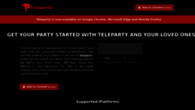 What Tele-party.com website looks like in 2024 