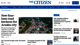 What Thecitizen.co.tz website looks like in 2024 