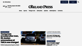 What Theoaklandpress.com website looks like in 2024 
