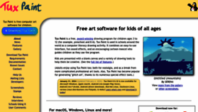 What Tuxpaint.org website looks like in 2024 