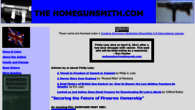 What Thehomegunsmith.com website looks like in 2024 