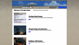 What Thebackshed.com website looks like in 2024 