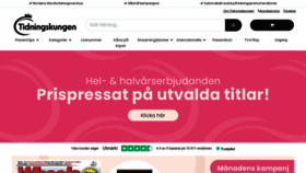 What Tidningskungen.se website looked like in 2024 (2 years ago)