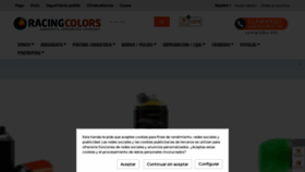 What Tiendaracingcolors.com website looks like in 2024 