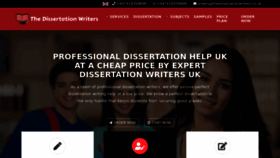 What Thedissertationwriters.co.uk website looks like in 2024 