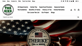What Therike.com website looks like in 2024 