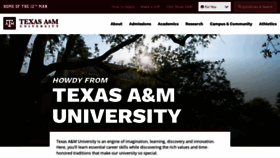 What Tamu.edu website looks like in 2024 