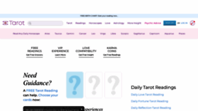 What Tarot.com website looks like in 2024 