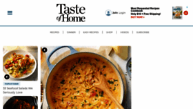 What Tasteofhome.com website looks like in 2024 