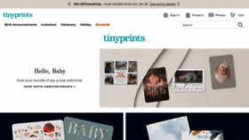 What Tinyprints.com website looks like in 2024 