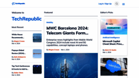 What Techrepublic.com website looks like in 2024 