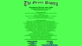 What Thegreenpapers.com website looks like in 2024 