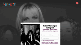 What Thebangles.com website looks like in 2024 