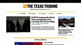 What Texastribune.org website looks like in 2024 