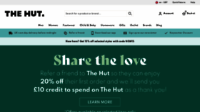 What Thehut.com website looks like in 2024 