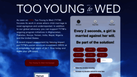 What Tooyoungtowed.org website looks like in 2024 