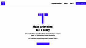 What Timetoast.com website looks like in 2024 
