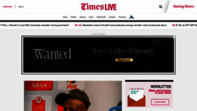 What Timeslive.co.za website looks like in 2024 