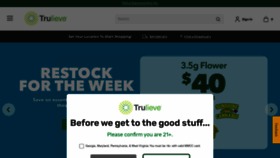 What Trulieve.com website looks like in 2024 