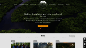 What Tropenbos.org website looked like in 2024 (1 year ago)