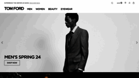 What Tomford.com website looks like in 2024 