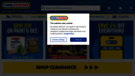 What Toolstation.com website looked like in 2024 (1 year ago)