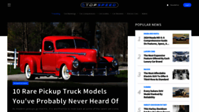 What Topspeed.com website looks like in 2024 