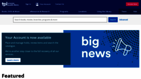 What Torontopubliclibrary.ca website looked like in 2024 (1 year ago)