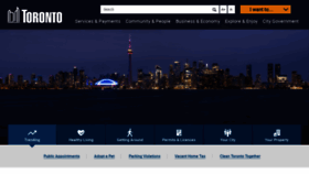 What Toronto.ca website looks like in 2024 