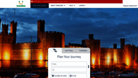 What Traveline.info website looked like in 2024 (1 year ago)