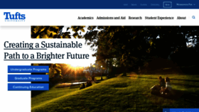 What Tufts.edu website looks like in 2024 