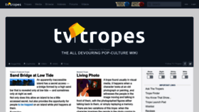 What Tvtropes.org website looks like in 2024 