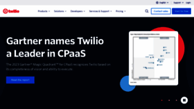 What Twilio.com website looks like in 2024 