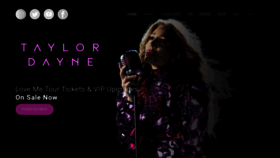 What Taylordayne.com website looks like in 2024 