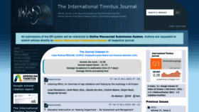 What Tinnitusjournal.com website looks like in 2024 