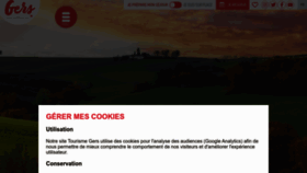 What Tourisme-gers.com website looks like in 2024 