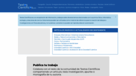 What Textoscientificos.com website looks like in 2024 