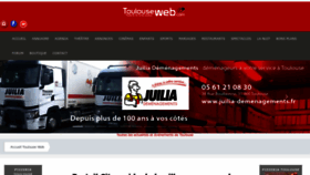 What Toulouseweb.com website looks like in 2024 