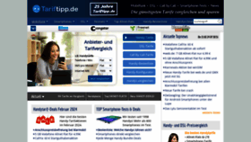What Tariftip.de website looked like in 2024 (2 years ago)