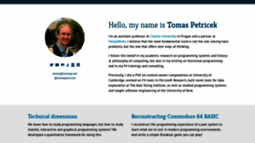 What Tomasp.net website looks like in 2024 