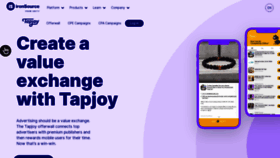 What Tapjoy.com website looks like in 2024 