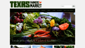 What Texasfarmersmarket.org website looks like in 2024 