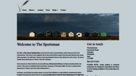 What Thesportsmanseasalter.co.uk website looks like in 2024 