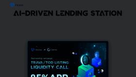 What Trava.finance website looks like in 2024 