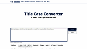What Titlecaseconverter.com website looks like in 2024 